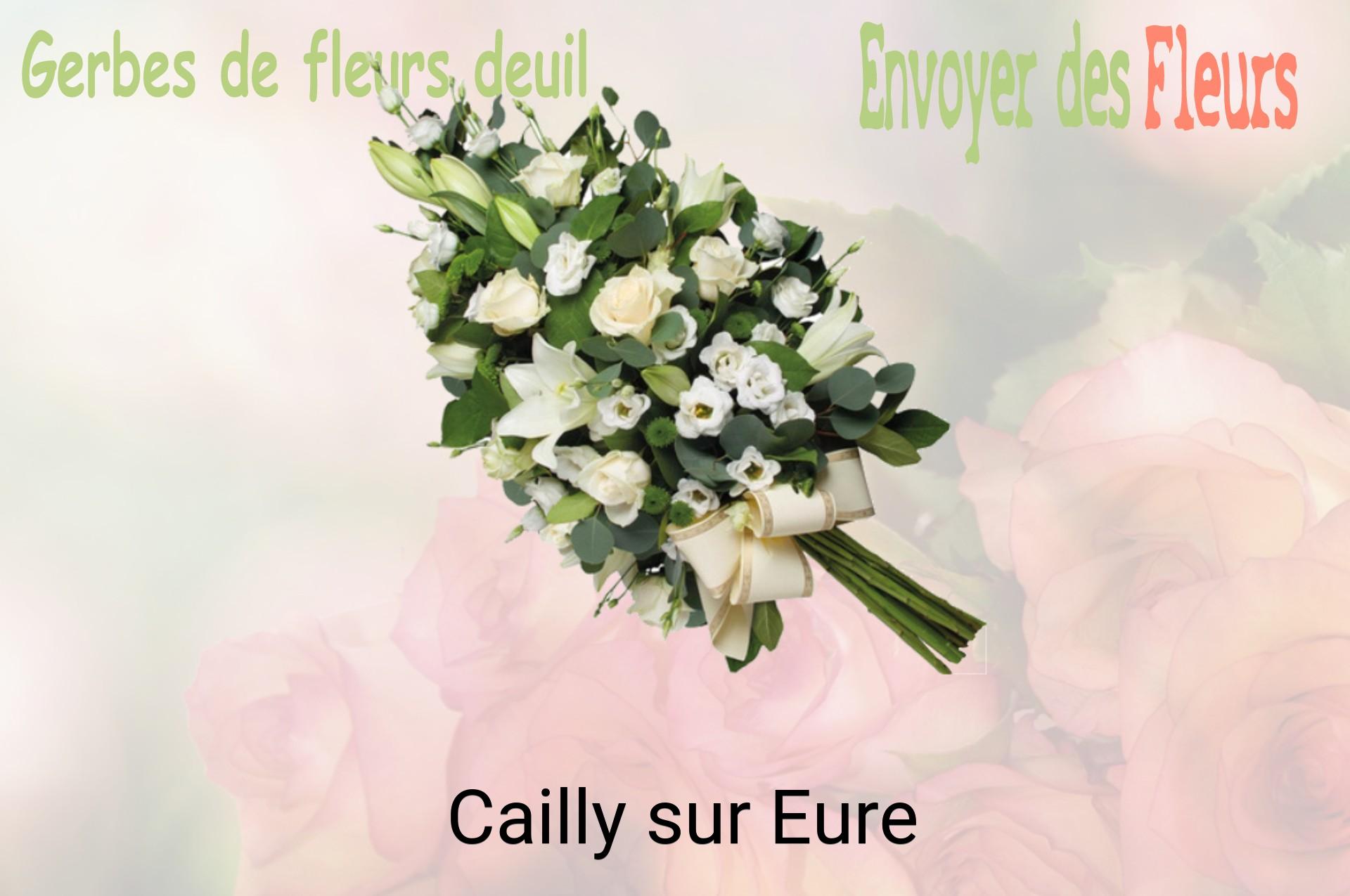 Gerbe de fleurs de deuil livrée à Cailly-sur-Eure